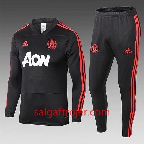 Manchester United Sweatshirt Dragt Sort 2018-2019 Manchester United Sweatshirt Dragt Sort 2018-2019